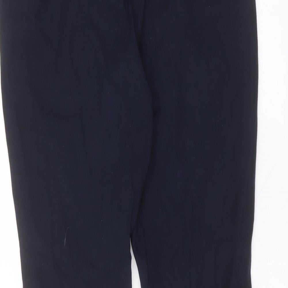 Marks and Spencer Womens Blue Viscose Trousers Size 14 L24 in Regular