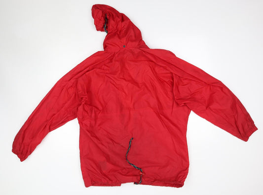 Igel Mens Red Rain Coat Jacket Size S
