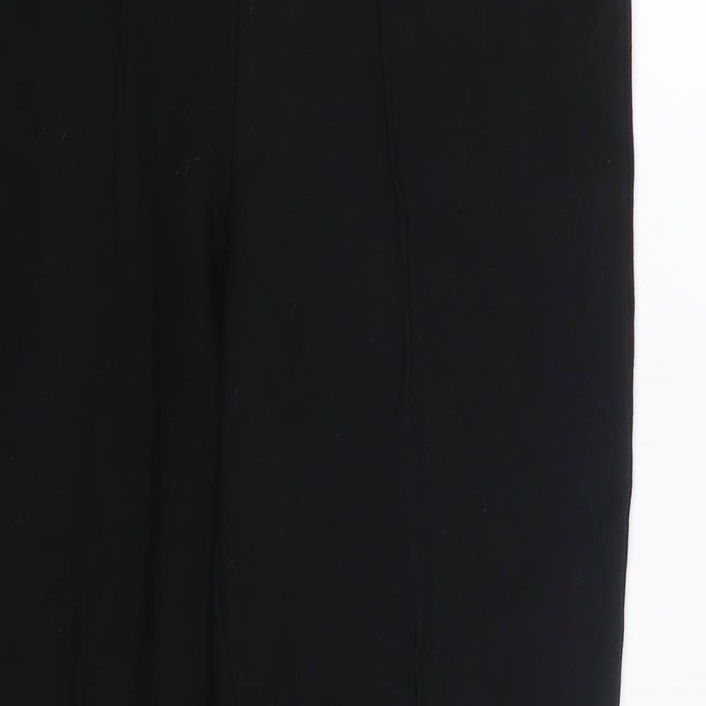Matalan Womens Black Viscose Dress Pants Trousers Size 14 L24 in Regular