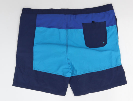 Casual Club Mens Blue Nylon Sweat Shorts Size XL Regular
