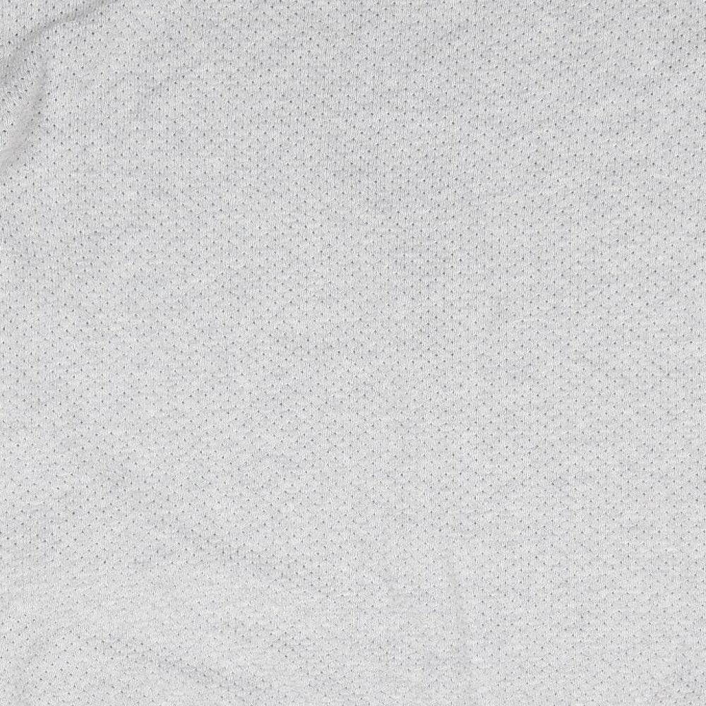 VERO MODA Womens Grey Round Neck Cotton Pullover Jumper Size XL - Fine open knit Pale Grey