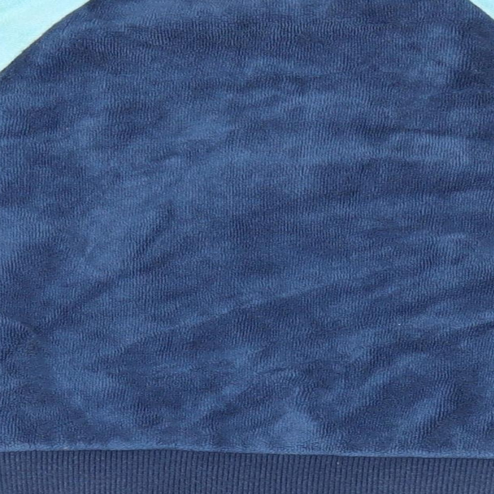 Cocco Drillo Boys Blue Colourblock Cotton Cardigan Jumper Size 3-6 Months - Love you Navy Turquoise Yellow