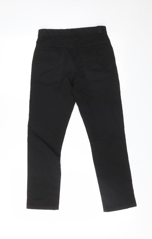 NEXT Girls Black Polyester Straight Jeans Size 11 Years Slim - SCHOOL