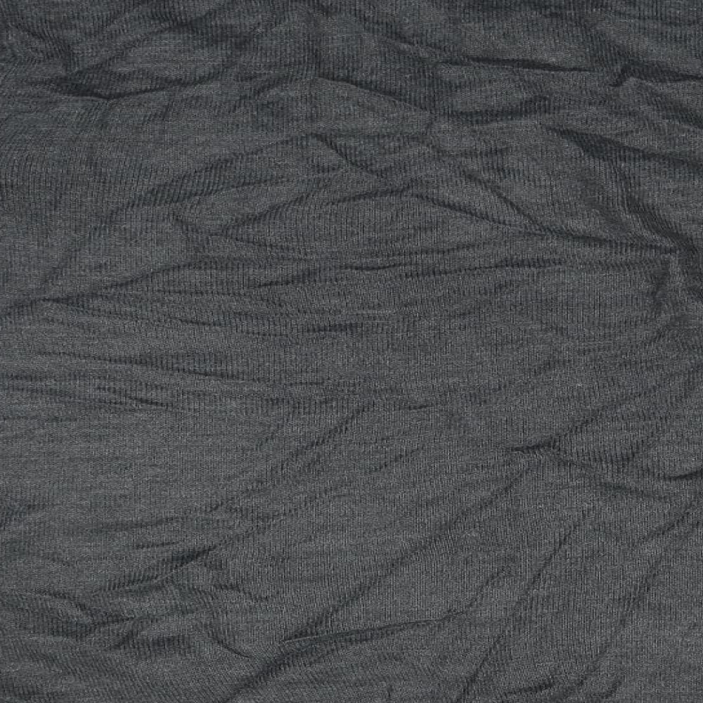 Cedar Wood State Mens Grey Round Neck Acrylic Pullover Jumper Size M