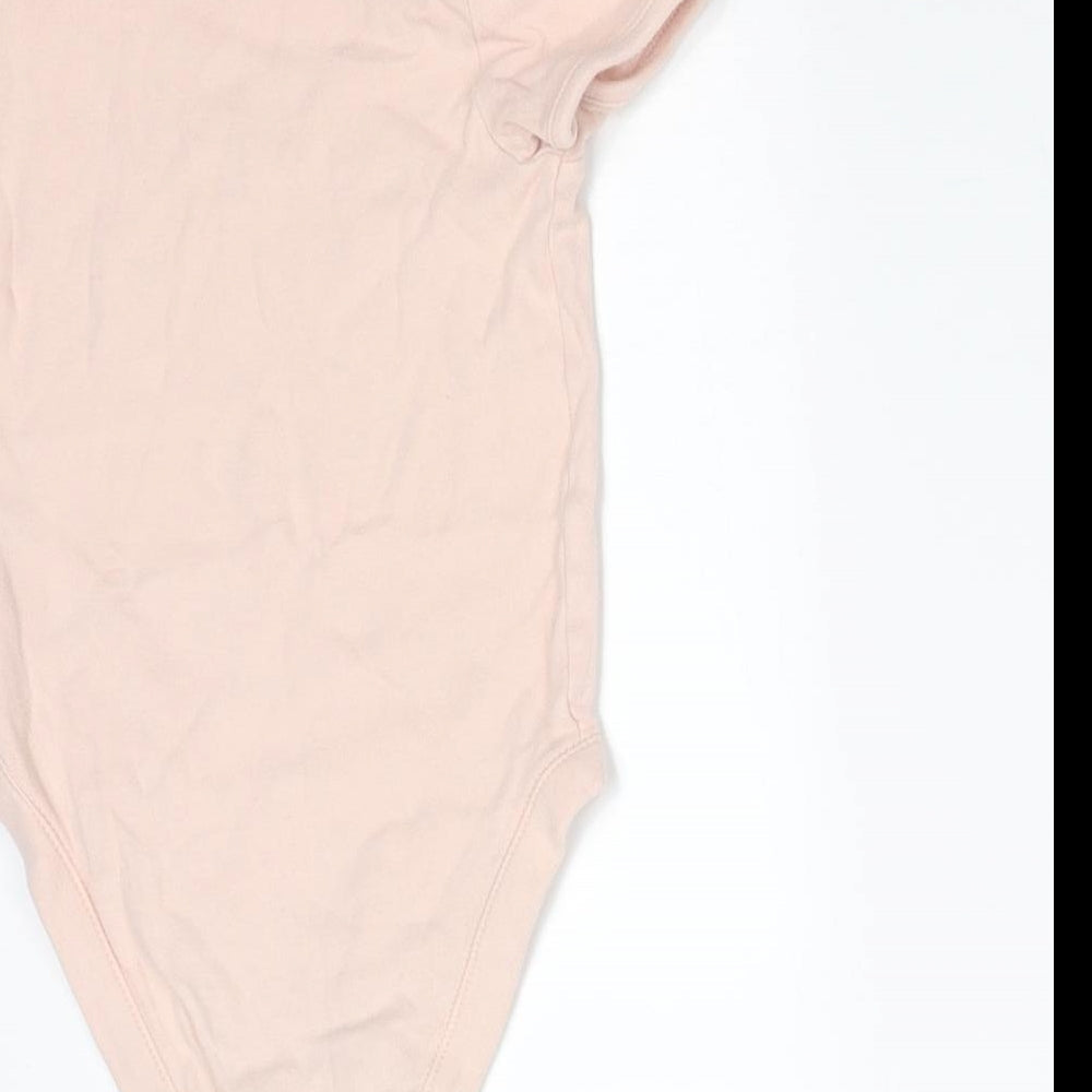 George Girls Pink Cotton Bodysuit One-Piece Size 2-3 Years - DISNEY MINNIE MOUSE