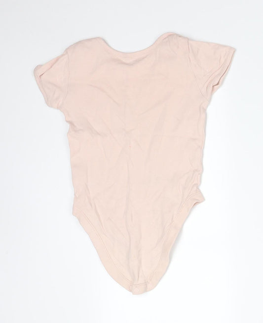 George Girls Pink Cotton Bodysuit One-Piece Size 2-3 Years - DISNEY MINNIE MOUSE