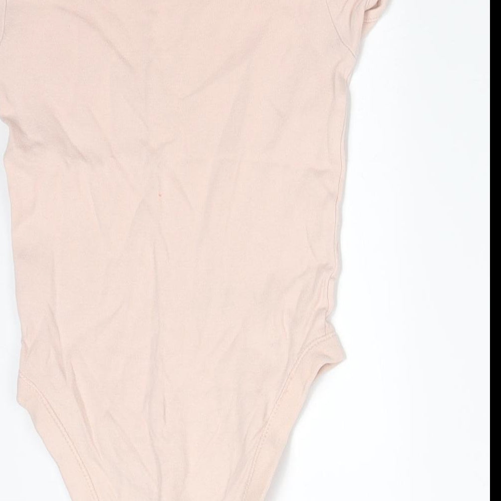 George Girls Pink Cotton Bodysuit One-Piece Size 2-3 Years - DISNEY MINNIE MOUSE