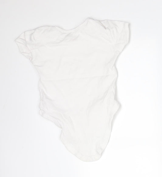 George Girls White Cotton Bodysuit One-Piece Size 2-3 Years - BE YOUR OWN KIND OF GORGEOUS