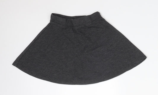 TU Girls Grey Polyester Skater Skirt Size 5 Years Regular