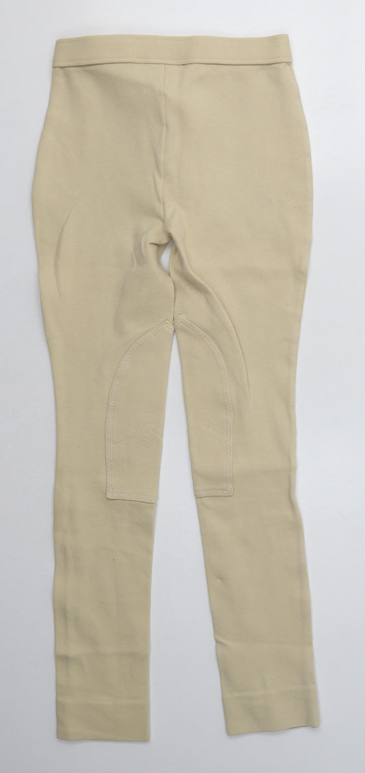 Foxwood Womens Beige Cotton Jegging Leggings Size 24 in L27 in - Jodhpurs