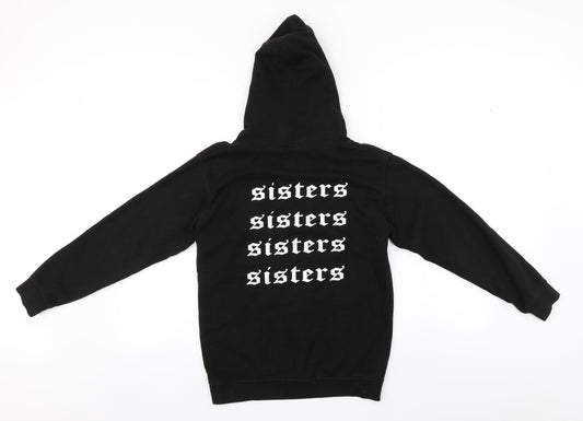 All We Do is Girls Brown Cotton Pullover Hoodie Size 11-12 Years