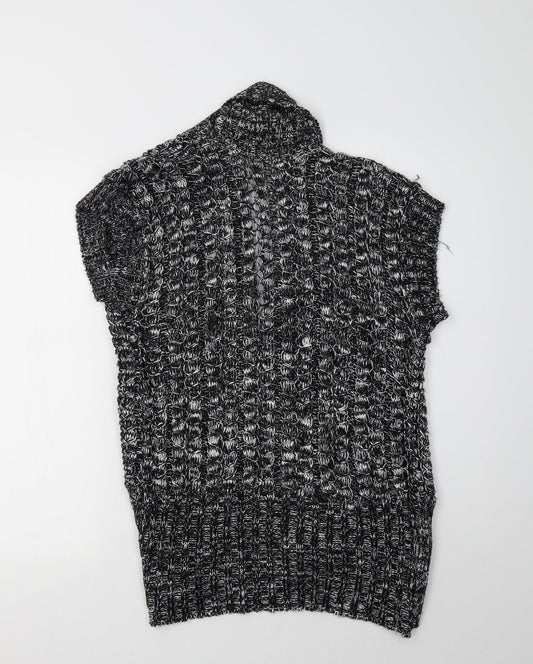Canyon River Blues Womens Grey Collared Acrylic Vest Jumper Size M