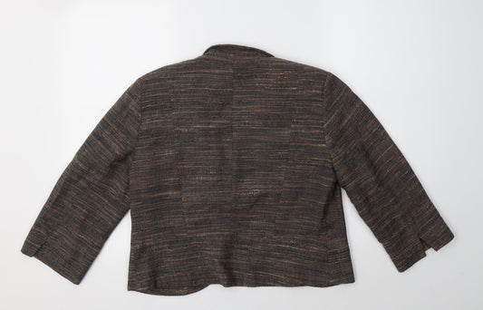 Red Herring Womens Brown Jacket Blazer Size 12