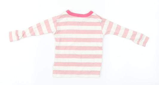 Gap Baby White Striped Cotton Pullover Jumper Size 12-18 Months - Reindeer