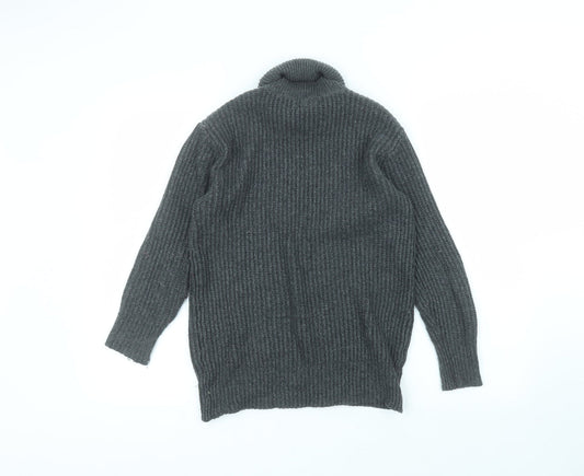 Primark Womens Black Round Neck Nylon Pullover Jumper Size XS