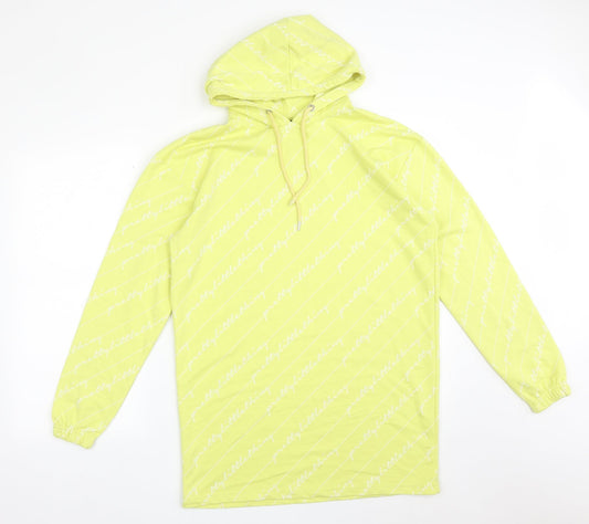 PRETTYLITTLETHING Womens Yellow Cotton Pullover Sweatshirt Size 6 - Pretty Little Thing