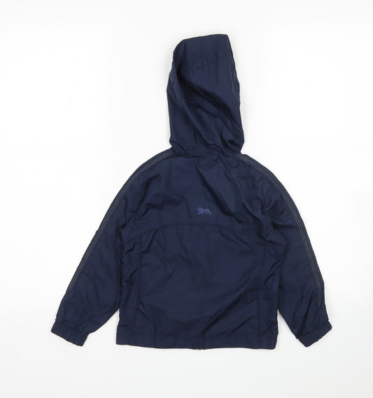 Lonsdale Boys Blue Windbreaker Jacket Size 3-4 Years
