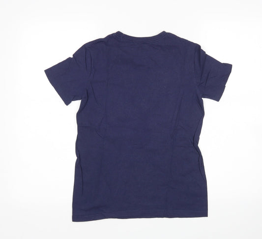 MLS Boys Blue Basic T-Shirt Size 11 Years Round Neck - Chicago Fire