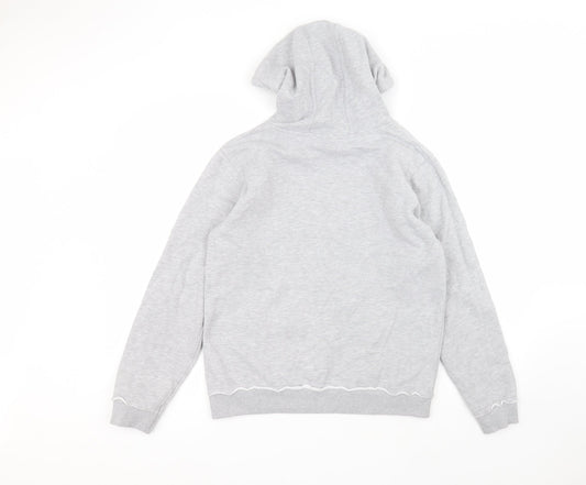 Pineapple Womens Grey Cotton Pullover Hoodie Size M
