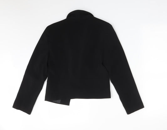 ASOS Womens Black Polyester Jacket Blazer Size 8