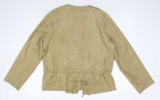 M&S Womens Brown Jacket Coat Size 16