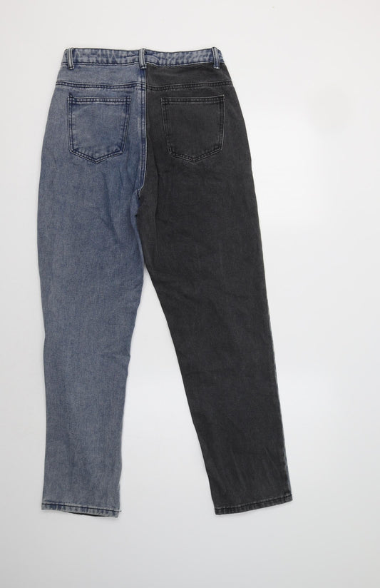 SheIn Womens Blue Cotton Mom Jeans Size S L29 in Regular