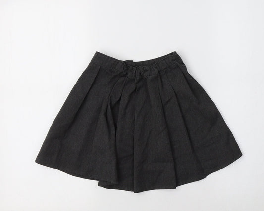 TU Girls Grey Polyester Pleated Skirt Size 4 Years Regular - School Wear