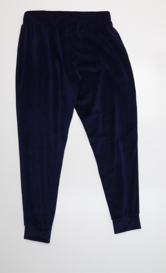 La marquise Womens Blue Polyester Jogger Trousers Size M L28 in Regular