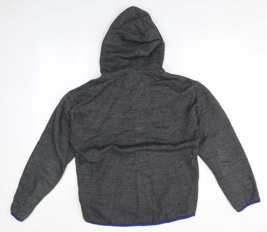 Preworn Mens Grey Cotton Full Zip Hoodie