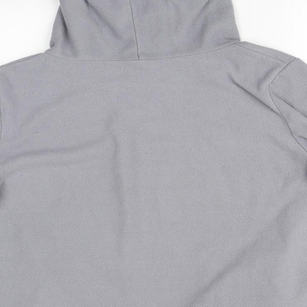 Board Angels Womens Grey Polyester Henley Hoodie Size 16
