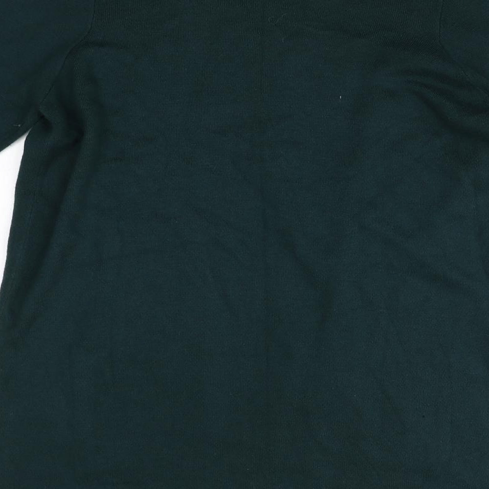 Marks and Spencer Womens Green Round Neck Cardigan Jumper