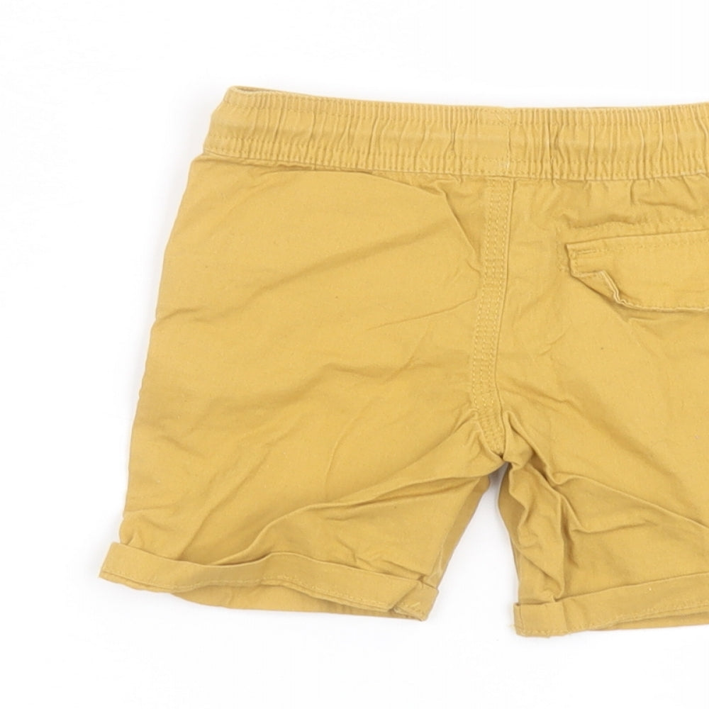 Primark Baby Yellow Cotton Cropped Trousers Size 18-24 Months