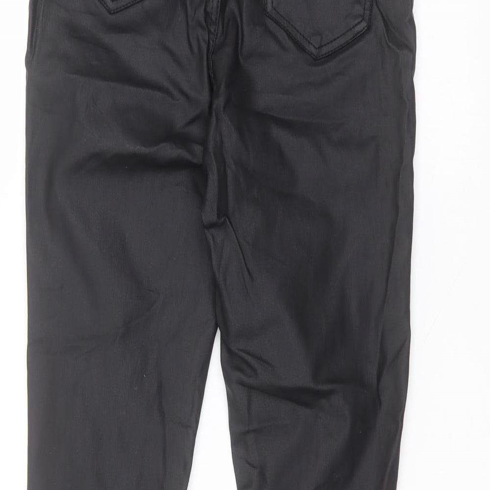 New Look Womens Black Viscose Trousers Size 12 L25 in Regular