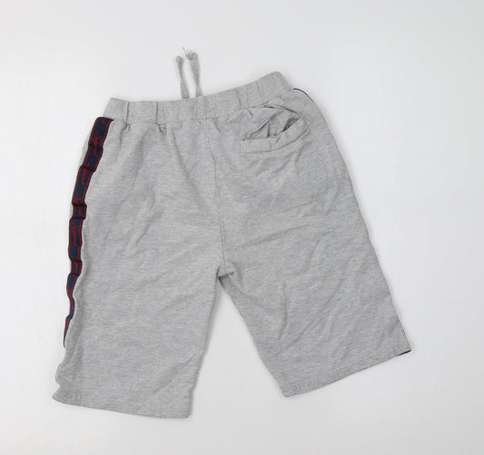 Studio Boys Grey Cotton Sweat Shorts Size 10-11 Years Regular