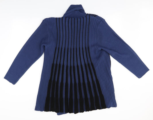 Glimpse Design Womens Blue Overcoat Coatigan Size S