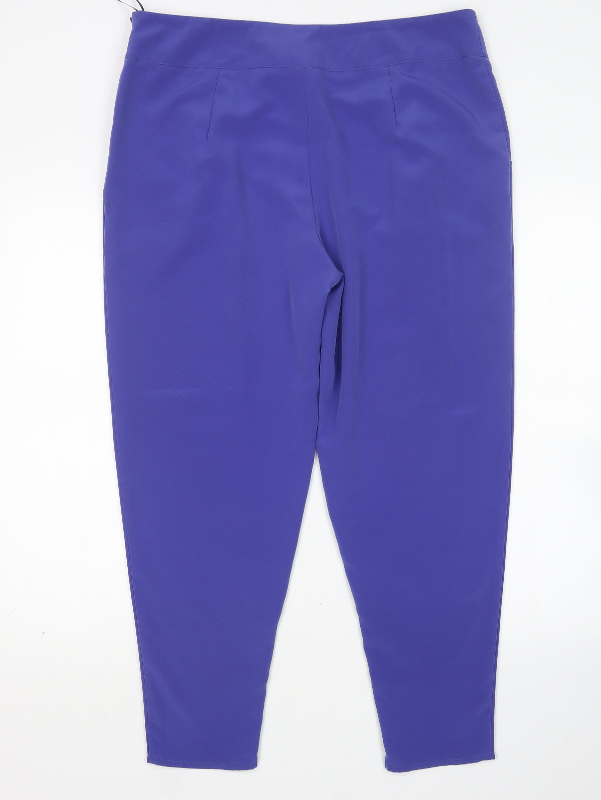 Jane Norman Womens Blue Polyester Trousers Size 14 L26 in Regular
