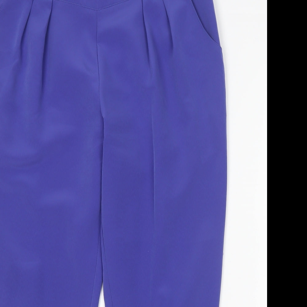 Jane Norman Womens Blue Polyester Trousers Size 14 L26 in Regular