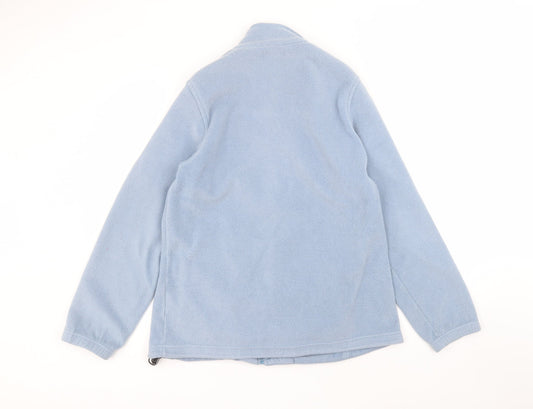 Hawkshead Womens Blue Round Neck Polyester Full Zip Jumper Size S