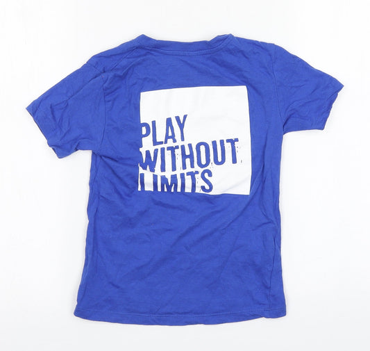 SOL'S Boys Blue Cotton Basic T-Shirt Size 6 Years Round Neck - Play without Limits