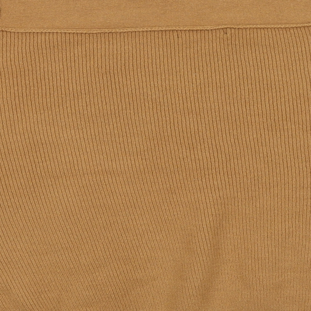 FOREVER 21 Womens Brown Roll Neck Acrylic Pullover Jumper Size S