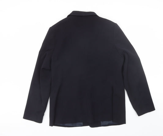 AMARANTO Womens Blue Jacket Size 16