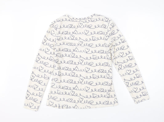 George Girls White Polyester Pyjama Top Size 8-9 Years