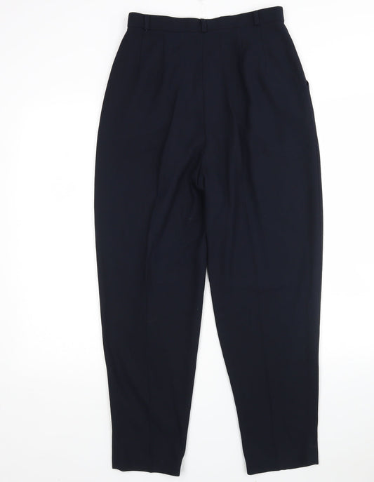 Richards Womens Blue Polyester Trousers Size 12 L27 in Regular