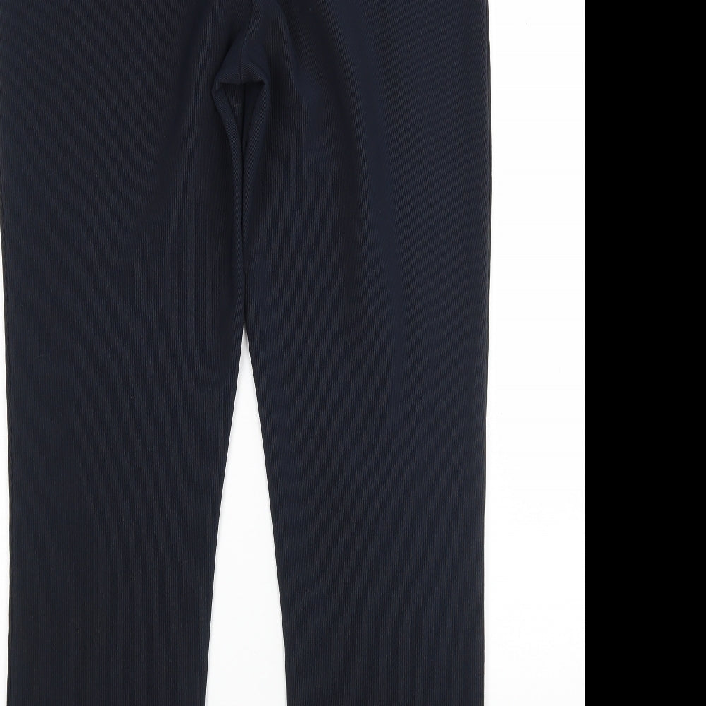 Preworn Womens Blue Polyester Trousers Size 16 L29 in Regular