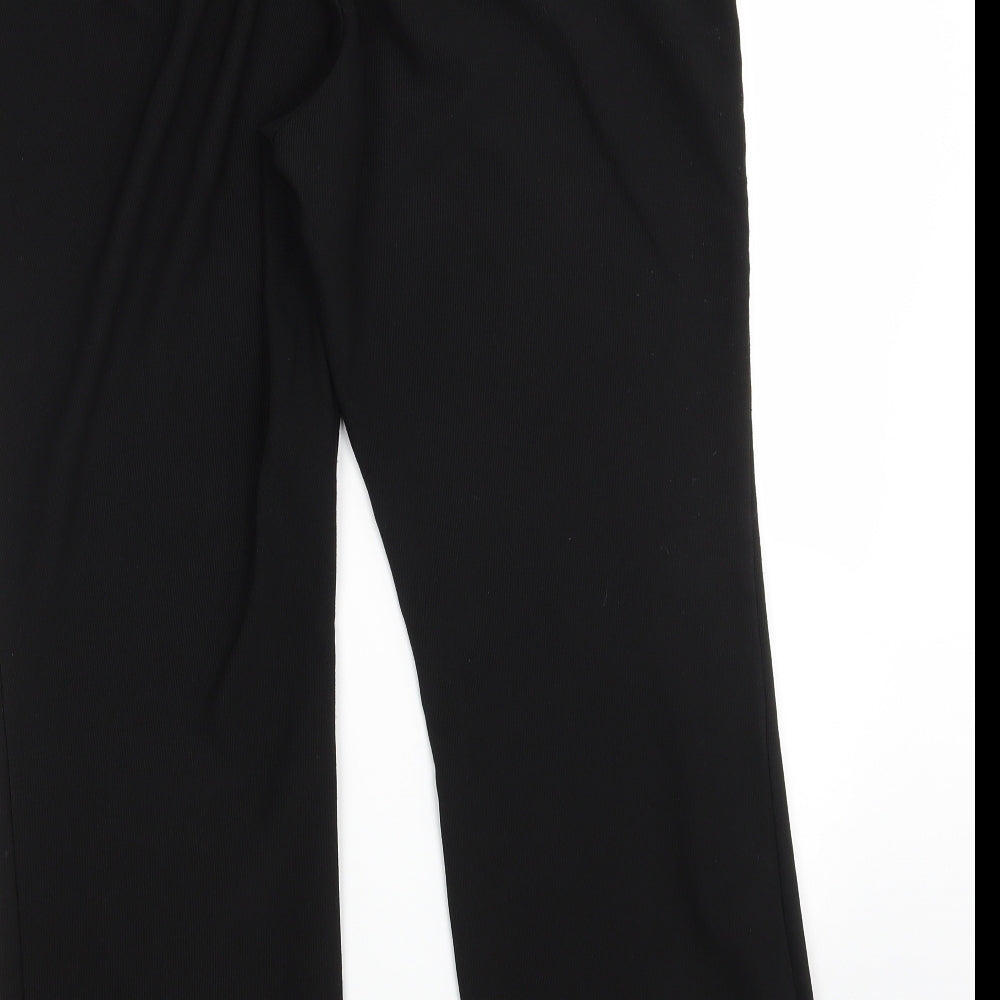 Originals Womens Black Polyester Trousers Size 16 L28 in Regular