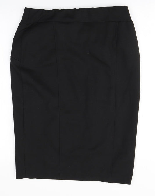 Savoir Womens Brown Polyester Straight & Pencil Skirt Size 14