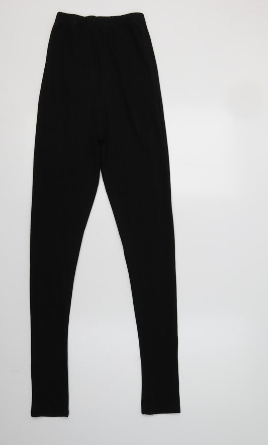 Preworn Womens Black Polyester Jegging Leggings Size S L33 in