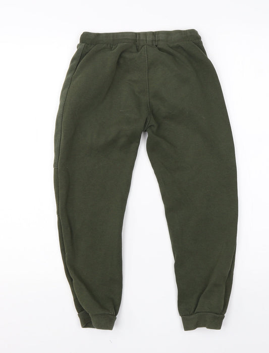 Boys Boys Green Cotton Sweatpants Trousers Size 9 Months Regular