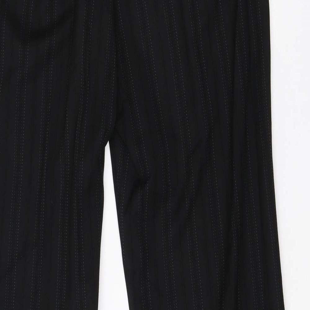 NEXT Womens Black Viscose Dress Pants Trousers Size 12 L29 in Regular