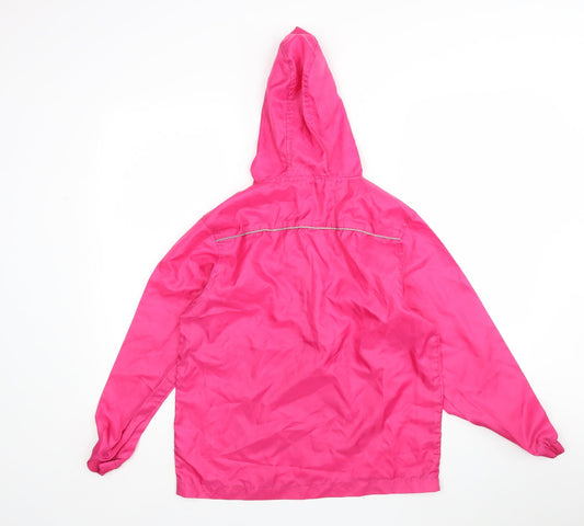 Matalan Girls Pink Windbreaker Jacket Size M